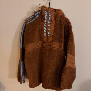 adidas Brown and Blue Men's Sweater